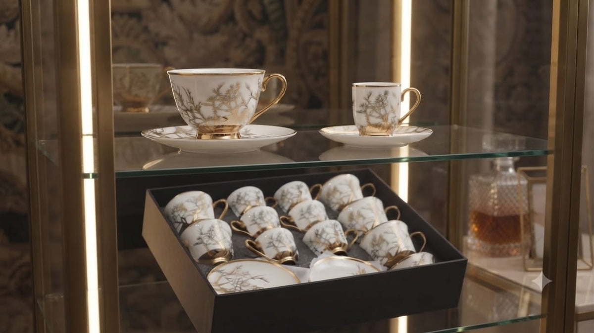 Service Duo "Forêt d'Or" – Grand & Petit Service