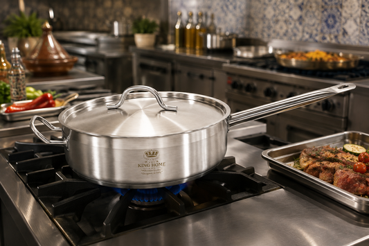 Sauteuse Professionnelle King Home (Diamètre de 29 cm / Hauteur de 8 cm)