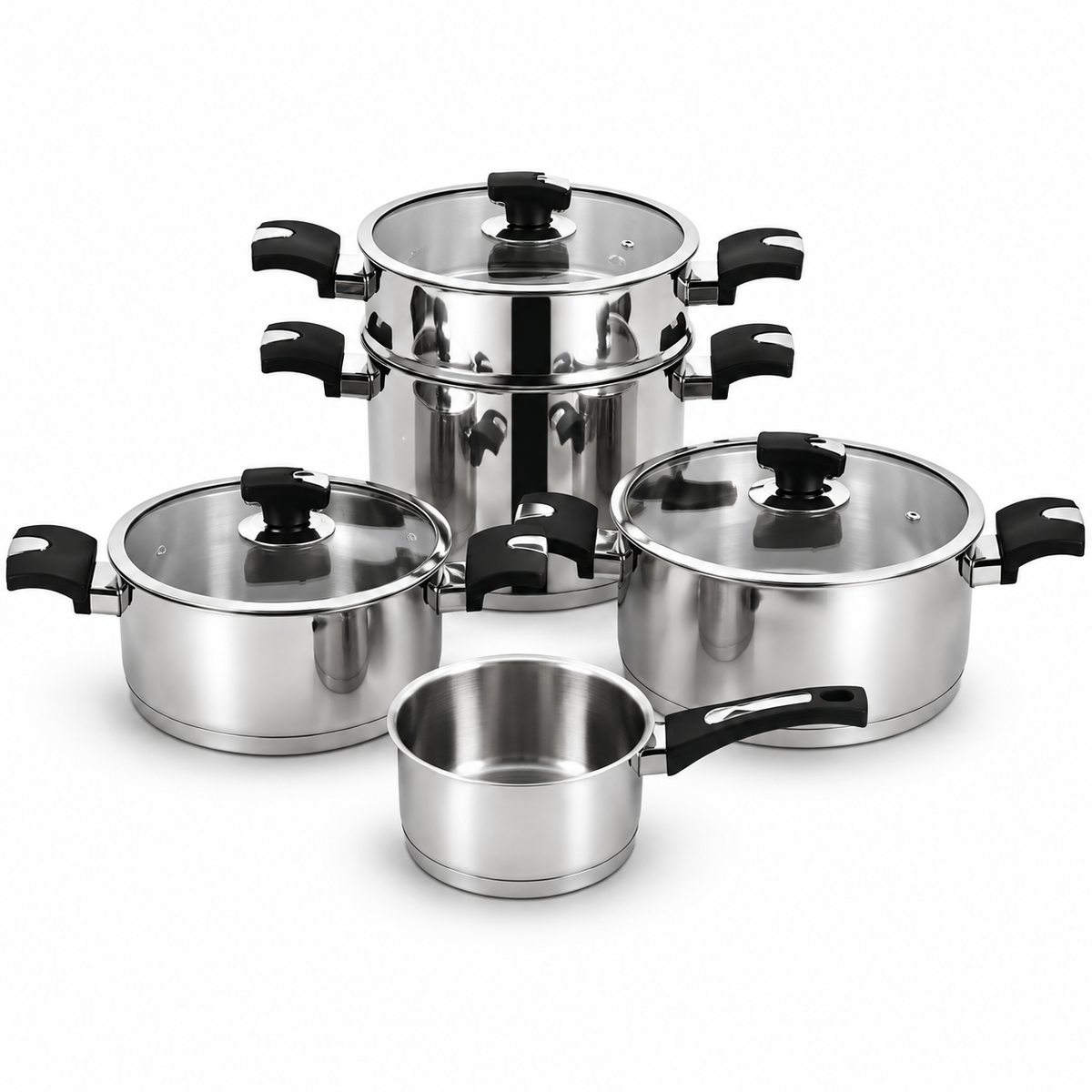 Tem Cosmos - Batterie 8 Pièces - Inox 18/10 (Garantie 10 ans)