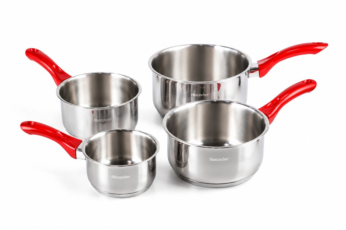 Set de 4 Casseroles Hascevher Surme – Inox 18/10