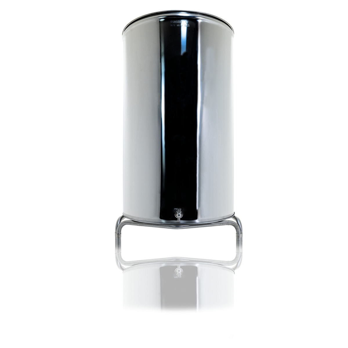 Citerne 1000L en Inox Alimentaire 18/10 Sansone Premium – Made in Italy – avec Support