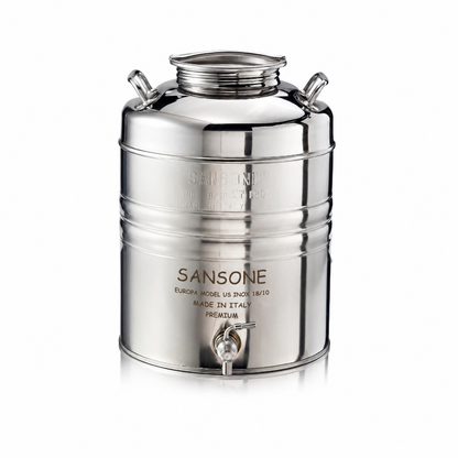 Citerne 20L en Inox Alimentaire 18/10 Sansone Premium – Made in Italy – avec Support
