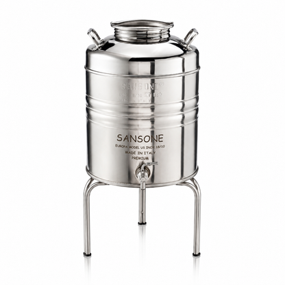 Citerne 20L en Inox Alimentaire 18/10 Sansone Premium – Made in Italy – avec Support