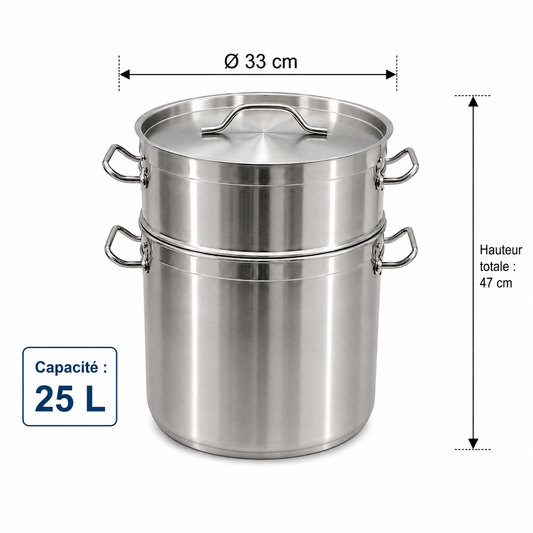 Couscoussier Professionnel "King Home" (25L)