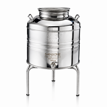 Citerne 30L en Inox Alimentaire 18/10 Sansone Premium – Made in Italy – avec Support