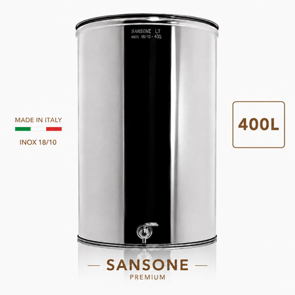 Citerne 400L en Inox Alimentaire 18/10 Sansone Premium – Made in Italy