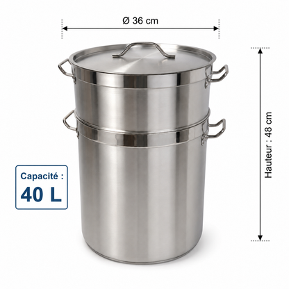 Couscoussier Professionnel "King Home" (40L)