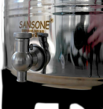 Citerne 5L en Inox Alimentaire 18/10 Sansone Premium – Made in Italy – avec Support