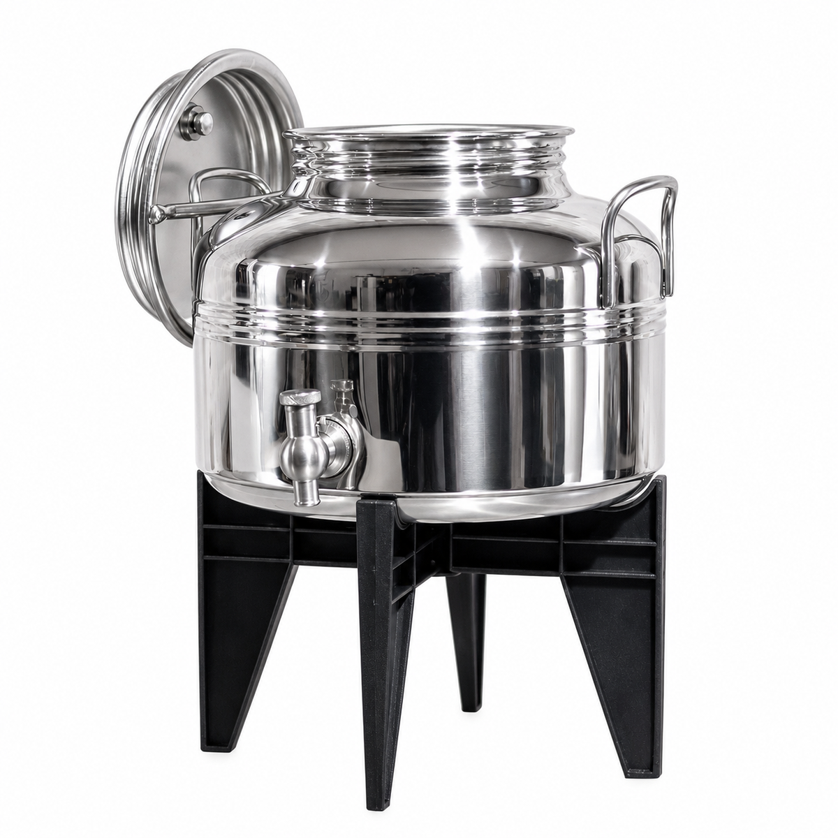 Citerne 5L en Inox Alimentaire 18/10 Sansone Premium – Made in Italy – avec Support