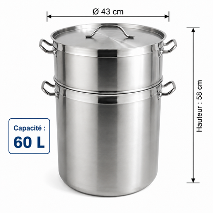 Couscoussier Professionnel "King Home" (60L)