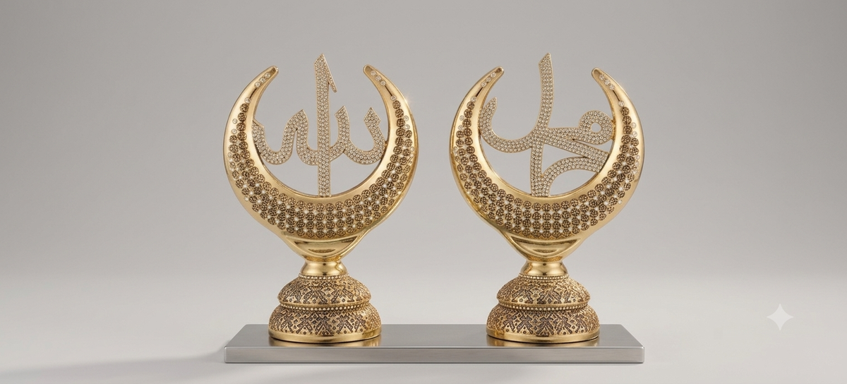 Duo Sculptures Calligraphiques (Allah & Muhammad)