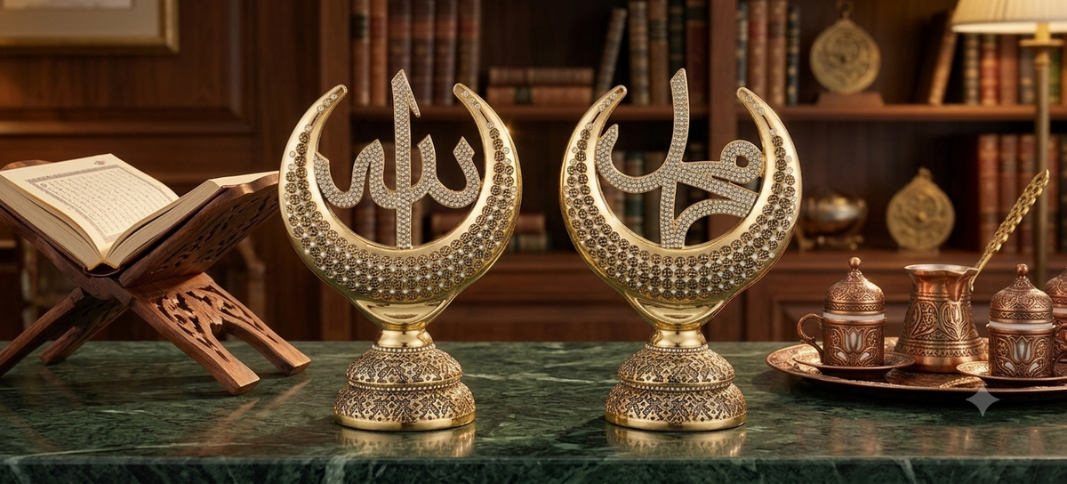 Duo Sculptures Calligraphiques (Allah & Muhammad)