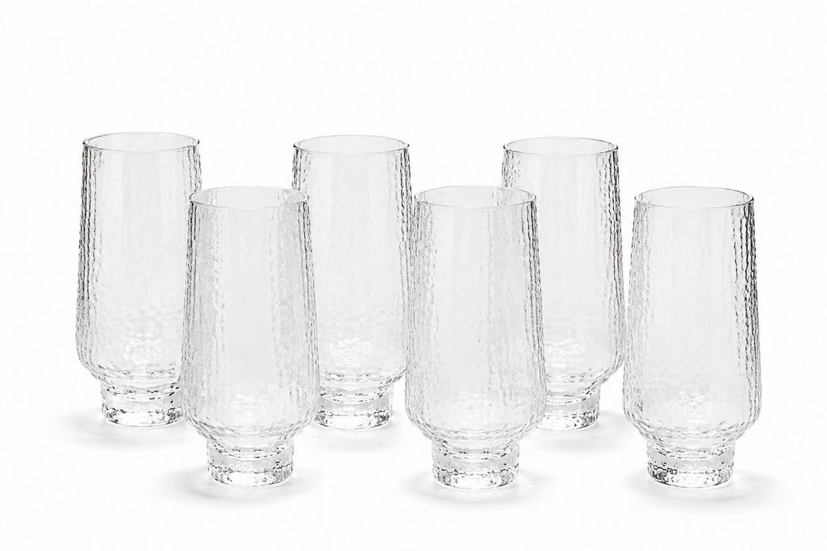 Ensemble de 6 Verres "Texture Organique"