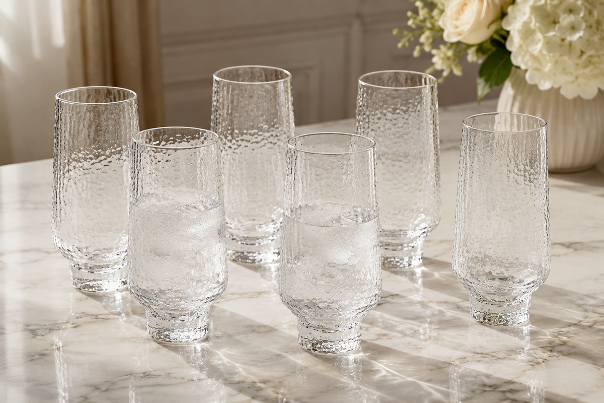 Ensemble de 6 Verres "Texture Organique"