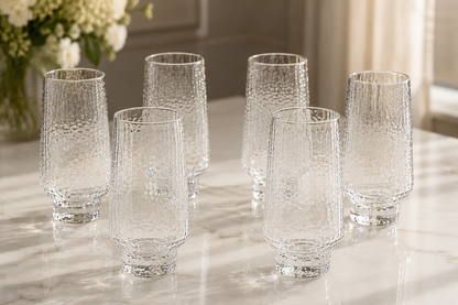 Ensemble de 6 Verres "Texture Organique"