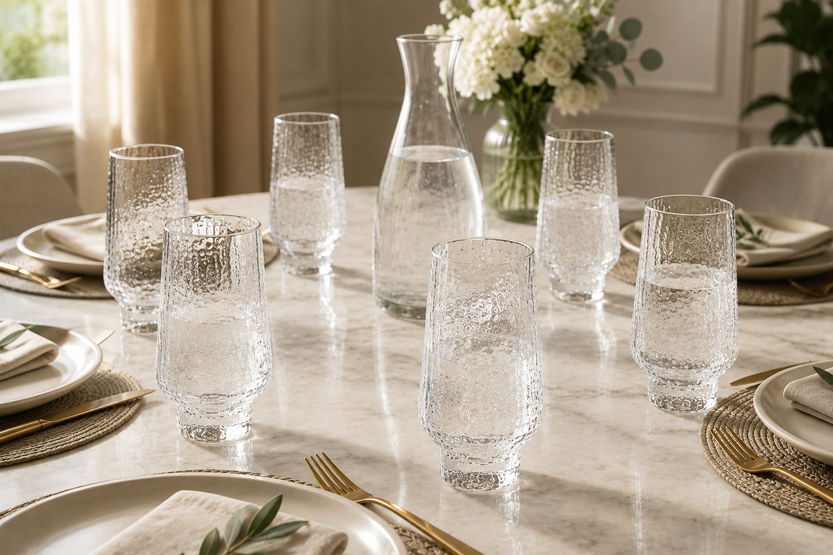 Ensemble de 6 Verres "Texture Organique"