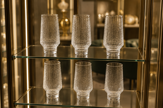 Ensemble de 6 Verres "Texture Organique"