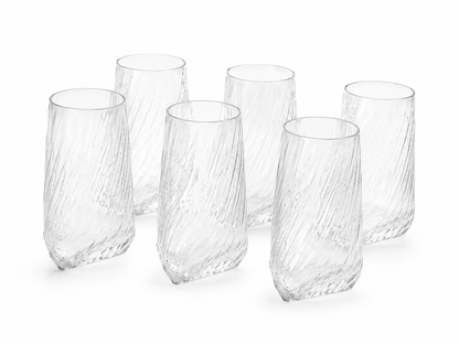 Ensemble de 6 Verres "Vague Scintillante"