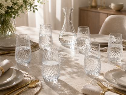 Ensemble de 6 Verres "Vague Scintillante"