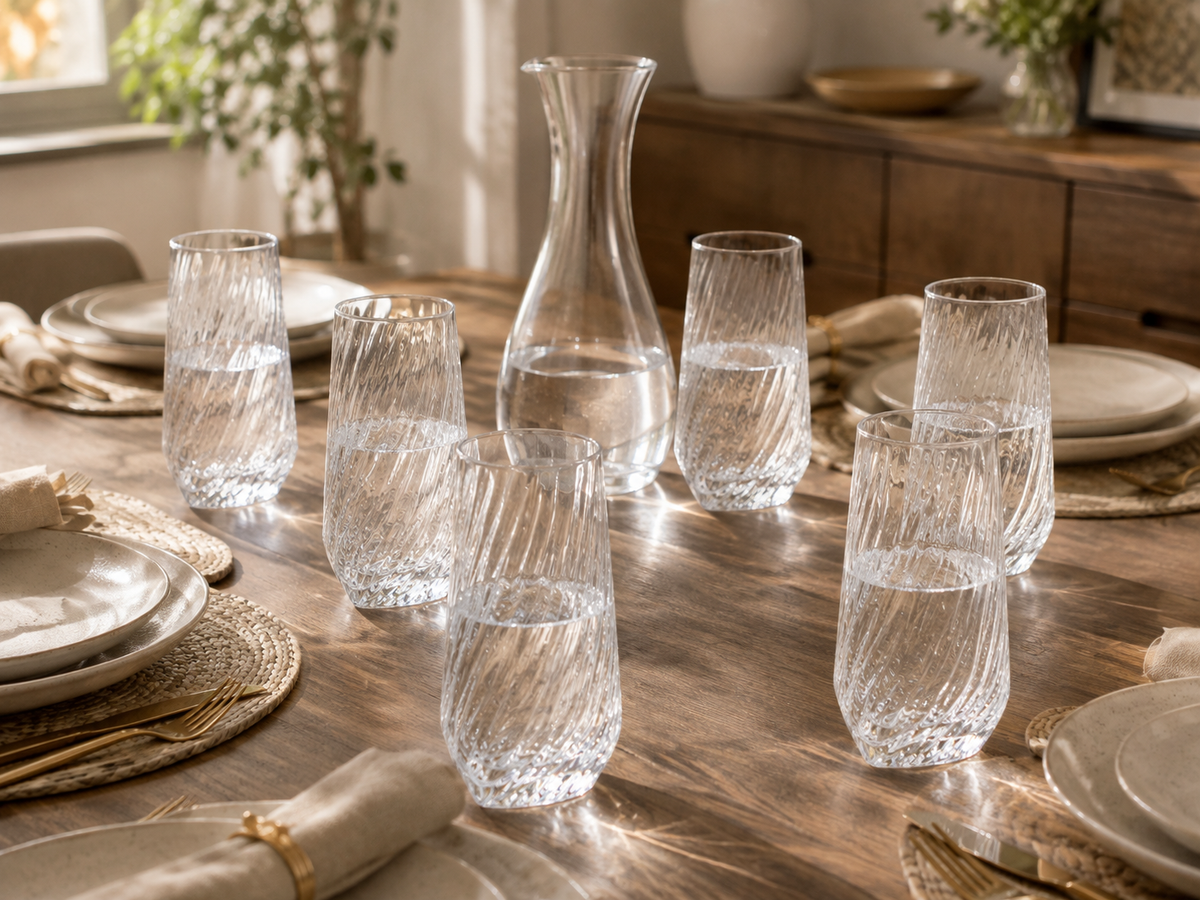 Ensemble de 6 Verres "Vague Scintillante"