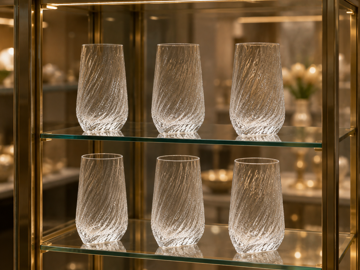 Ensemble de 6 Verres "Vague Scintillante"