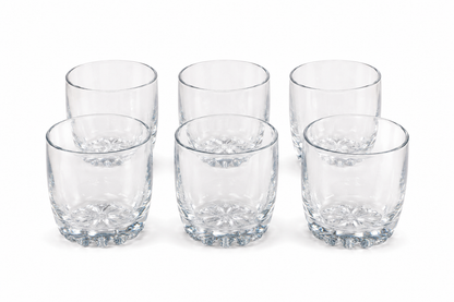 Ensemble de 6 Verres Bas "Étoile de Table"