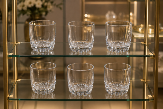 Ensemble de 6 Verres Bas "Étoile de Table"