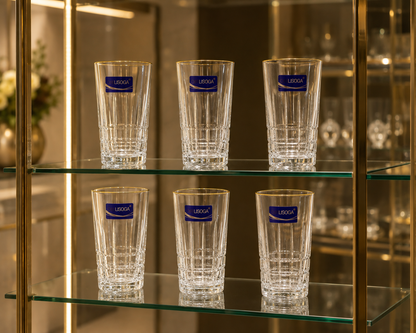 Ensemble de 6 Verres "Liseré Doré"