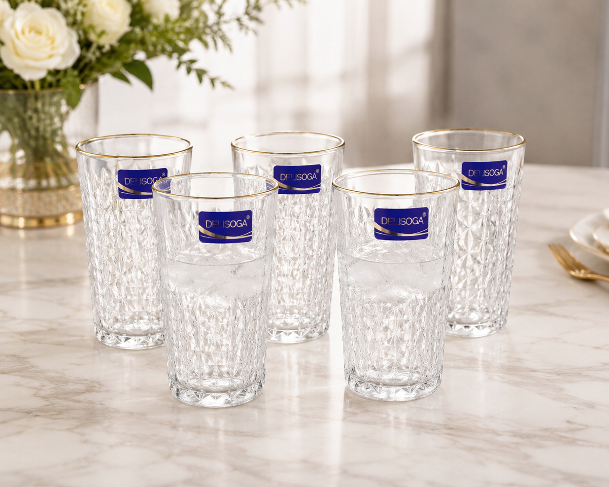 Ensemble de 6 Verres Hauts "Delisoga"