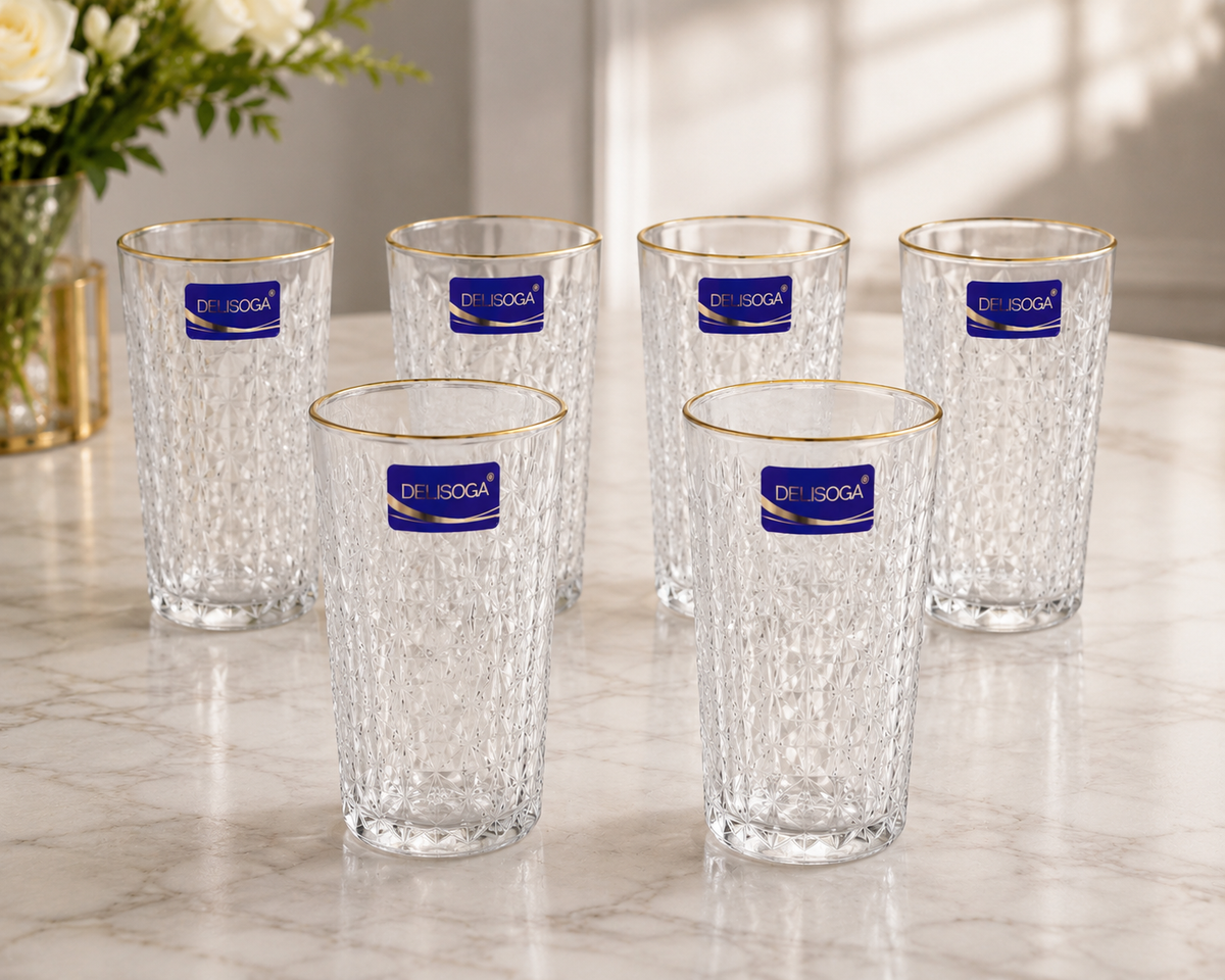 Ensemble de 6 Verres Hauts "Delisoga"