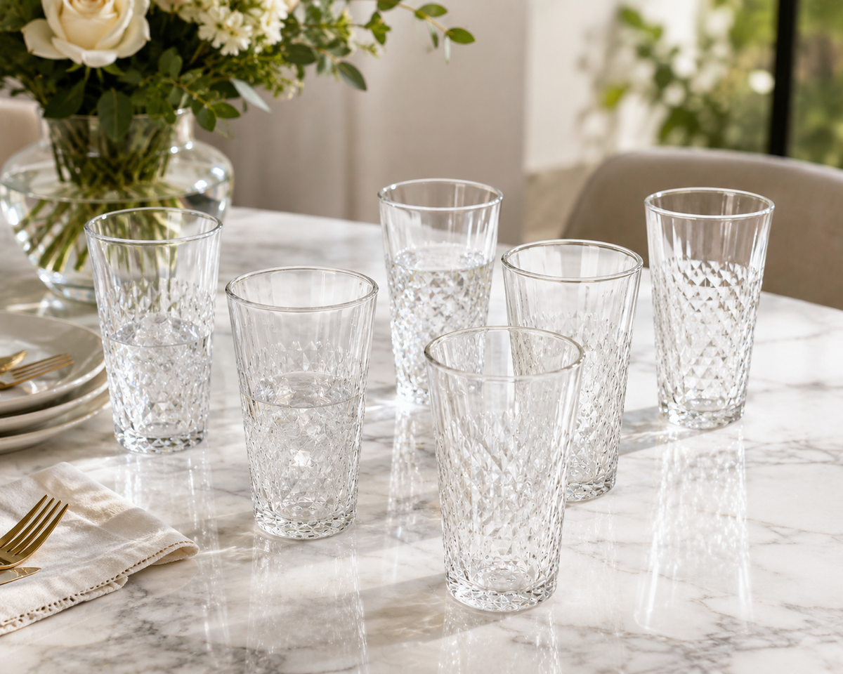 Ensemble de 6 Verres "Éclat Diamant"