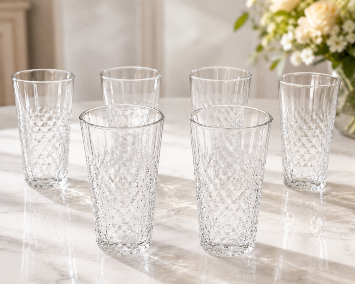 Ensemble de 6 Verres "Éclat Diamant"