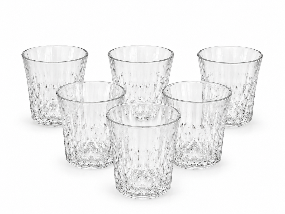 Ensemble de 6 Verres Bas "Éclat Diamant"