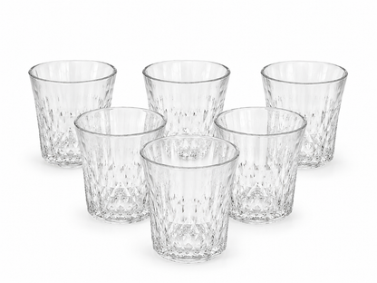 Ensemble de 6 Verres Bas "Éclat Diamant"