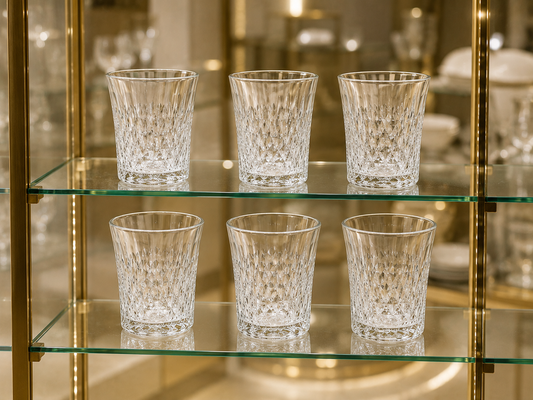 Ensemble de 6 Verres Bas "Éclat Diamant"