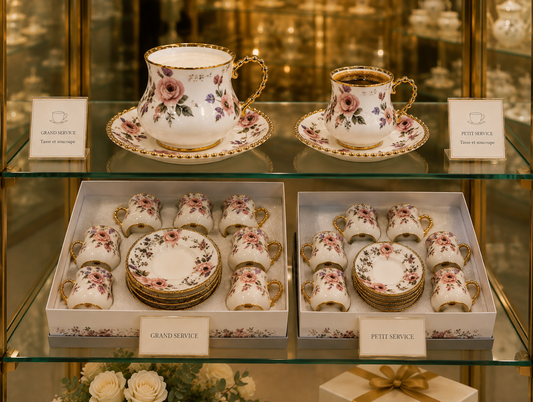 Service Duo "Rose Impériale" – Grand & Petit Service