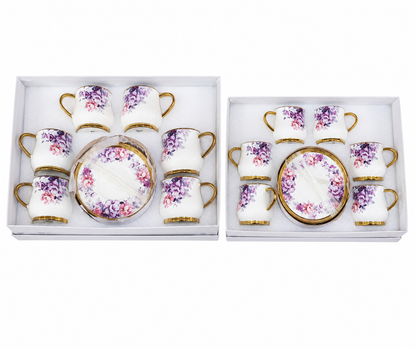 Service Duo "Bouquet Violet" – Grand & Petit Service