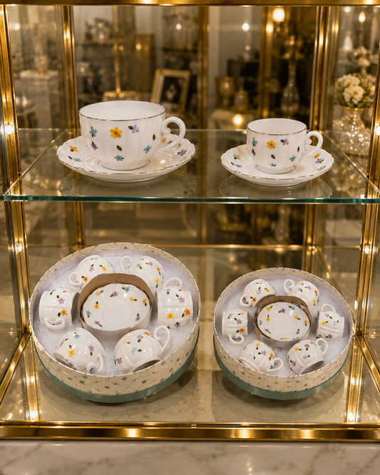 Service Duo "Printemps Fleuri" – Grand & Petit Service