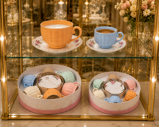 Service Duo "Arc-en-Ciel Pastel" – Grand & Petit Service