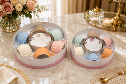 Service Duo "Arc-en-Ciel Pastel" – Grand & Petit Service
