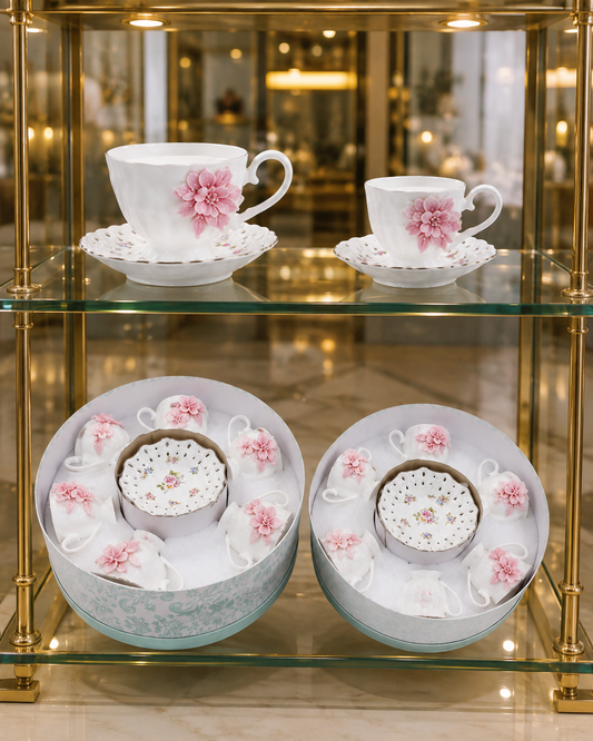 Service Duo "Pétale de Rose" – Grand & Petit Service