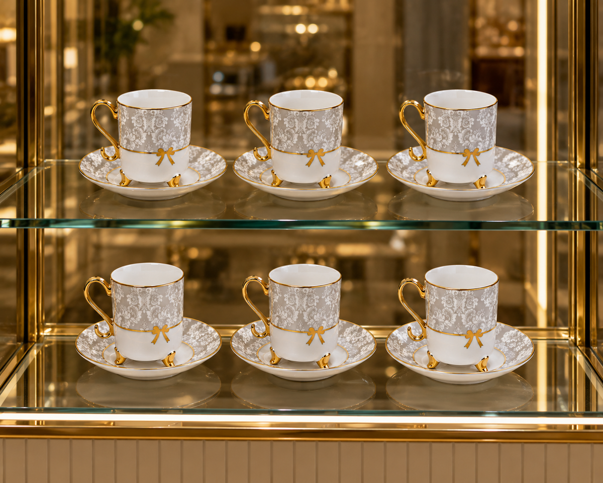 Service à Café "Ruban Doré"