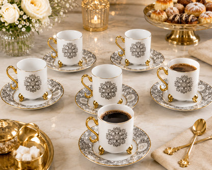 Service à Café "Mandala Royale"