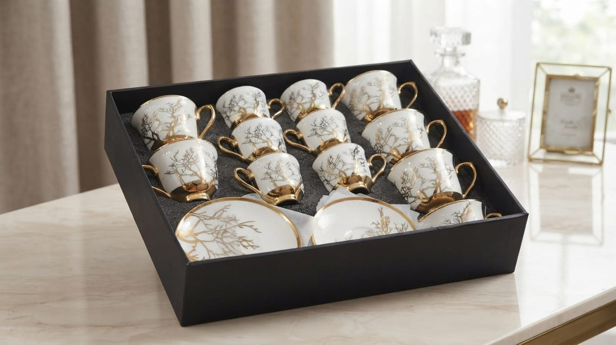 Service Duo "Forêt d'Or" – Grand & Petit Service