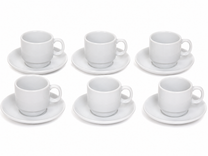 Service à Café "Purity" – Blanc Épuré (Modèle Petit / Expresso)
