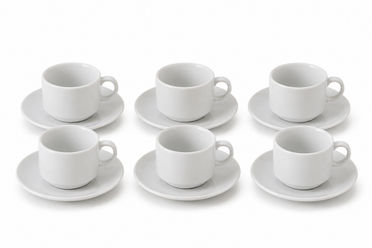 Service à Café "Purity" – Blanc Épuré (Modèle Grand/Expresso)