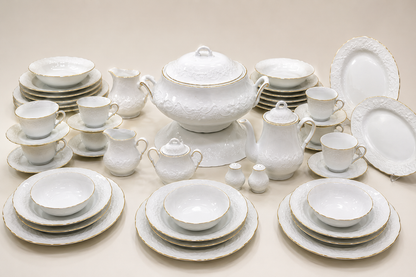 Service de Table « Vendange » – L’Excellence de la Porcelaine Tunisienne (60 pc ou 107 pc)