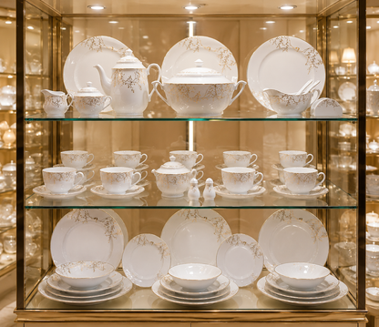 Service de Table Prestigieux "Impérial" L’Excellence de la Porcelaine Tunisienne (72 pièces)