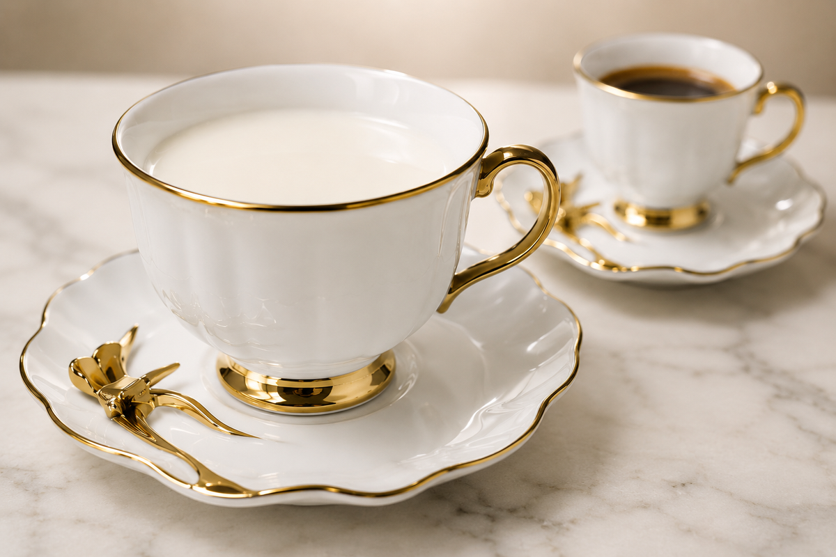 Service Café Duo Papillon : L’Élégance de l’Instant Partagé
