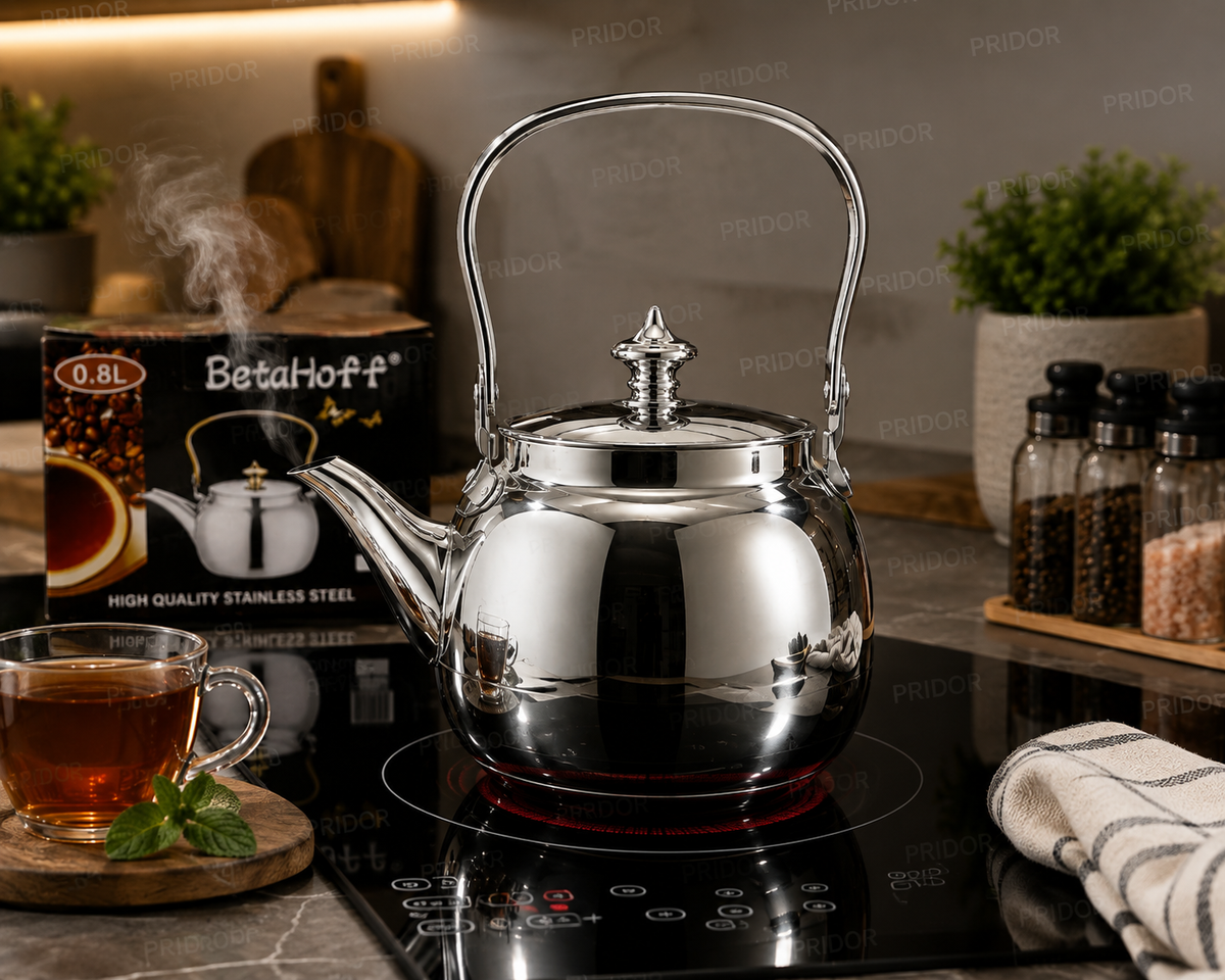 Théière en Inox de Haute Qualité Betahoff - Élégance et Durabilité au Quotidien